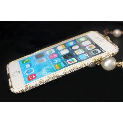 Apple iPhone 5S 5 Luxury Diamond Metal Bumper (White)